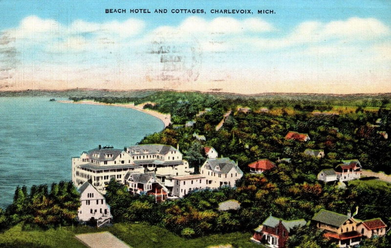 Beach Hotel - Vintage Postcard (newer photo)